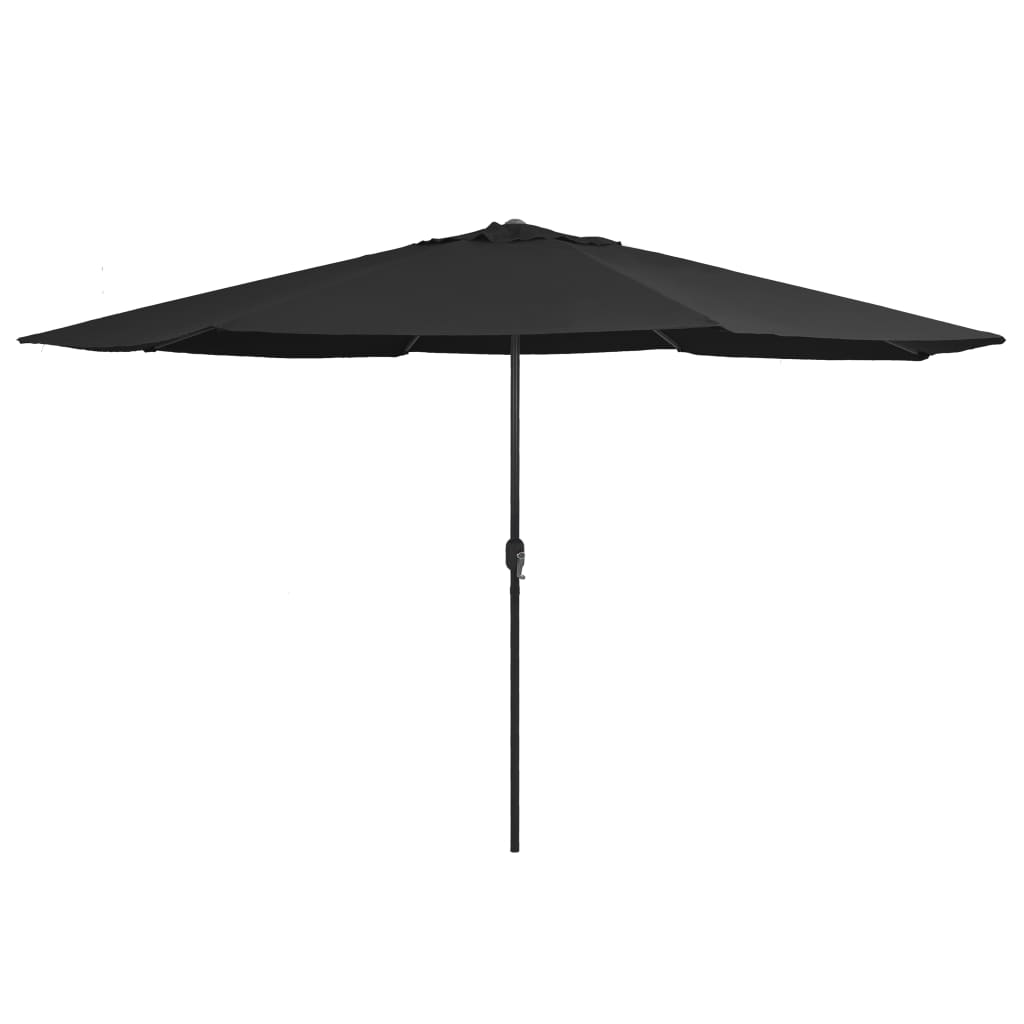 vidaXL Garden Parasol | Black | Metal, Polyester | Large |  Tiltable