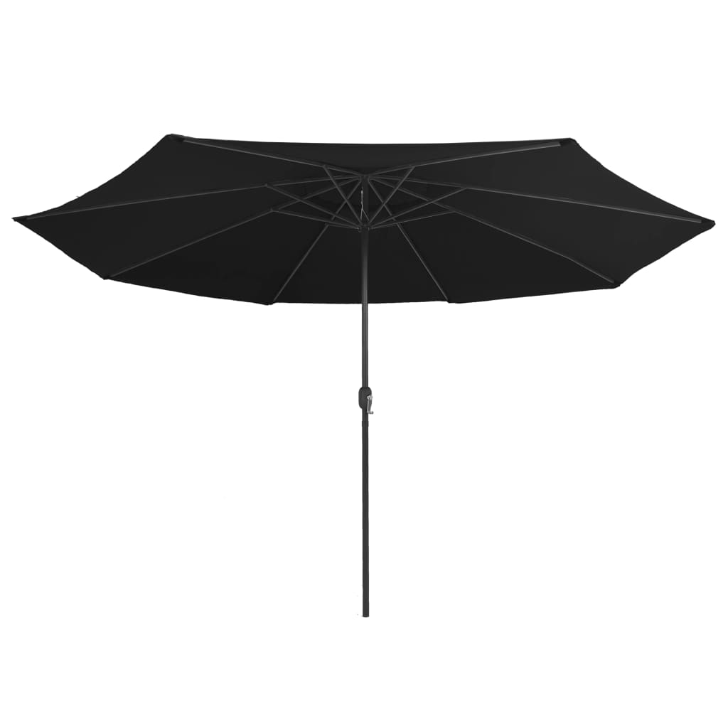 vidaXL Garden Parasol | Black | Metal, Polyester | Large |  Tiltable