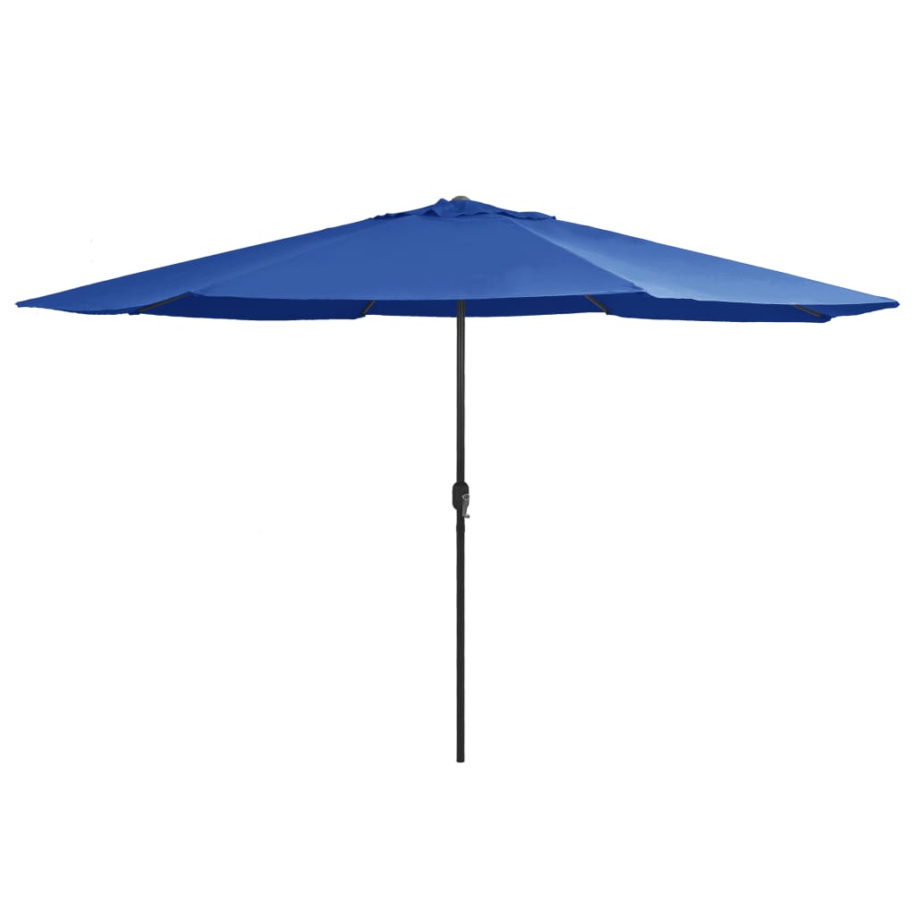 vidaXL Garden Parasol | Azure Blue | 100% polyester, metal | Large | Collapsible