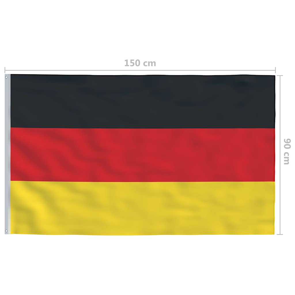 146043 vidaXL Germany Flag 90x150 cm