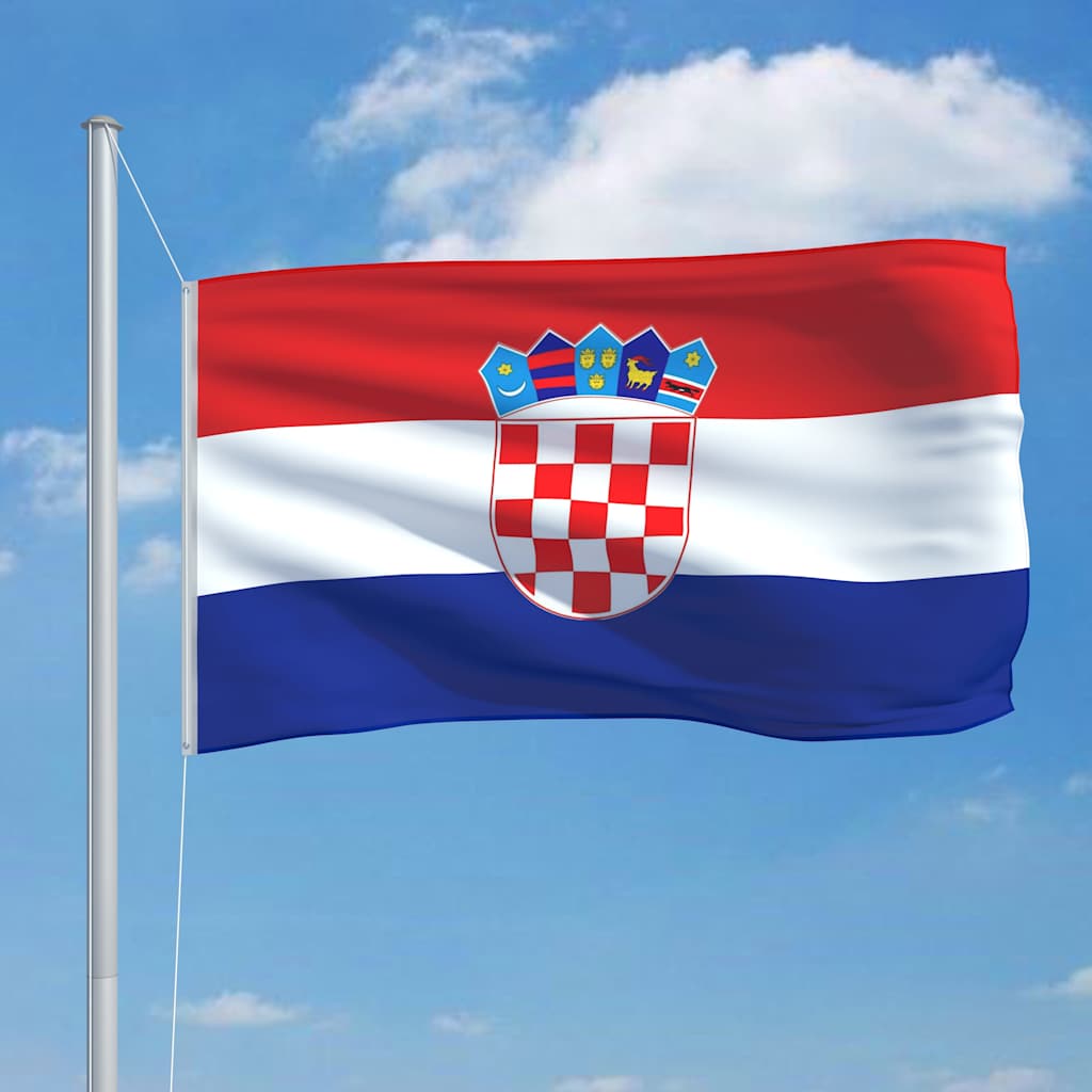 146051 vidaXL Croatia Flag 90x150 cm