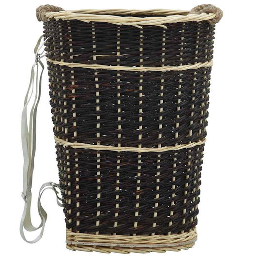 286974 vidaXL Firewood Backpack with Carrying Belts 50x44x58 cm Natural Willow