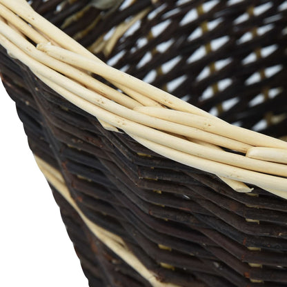 vidaXL Firewood Backpack with Carrying Belts 57x51x69 cm Natural Willow