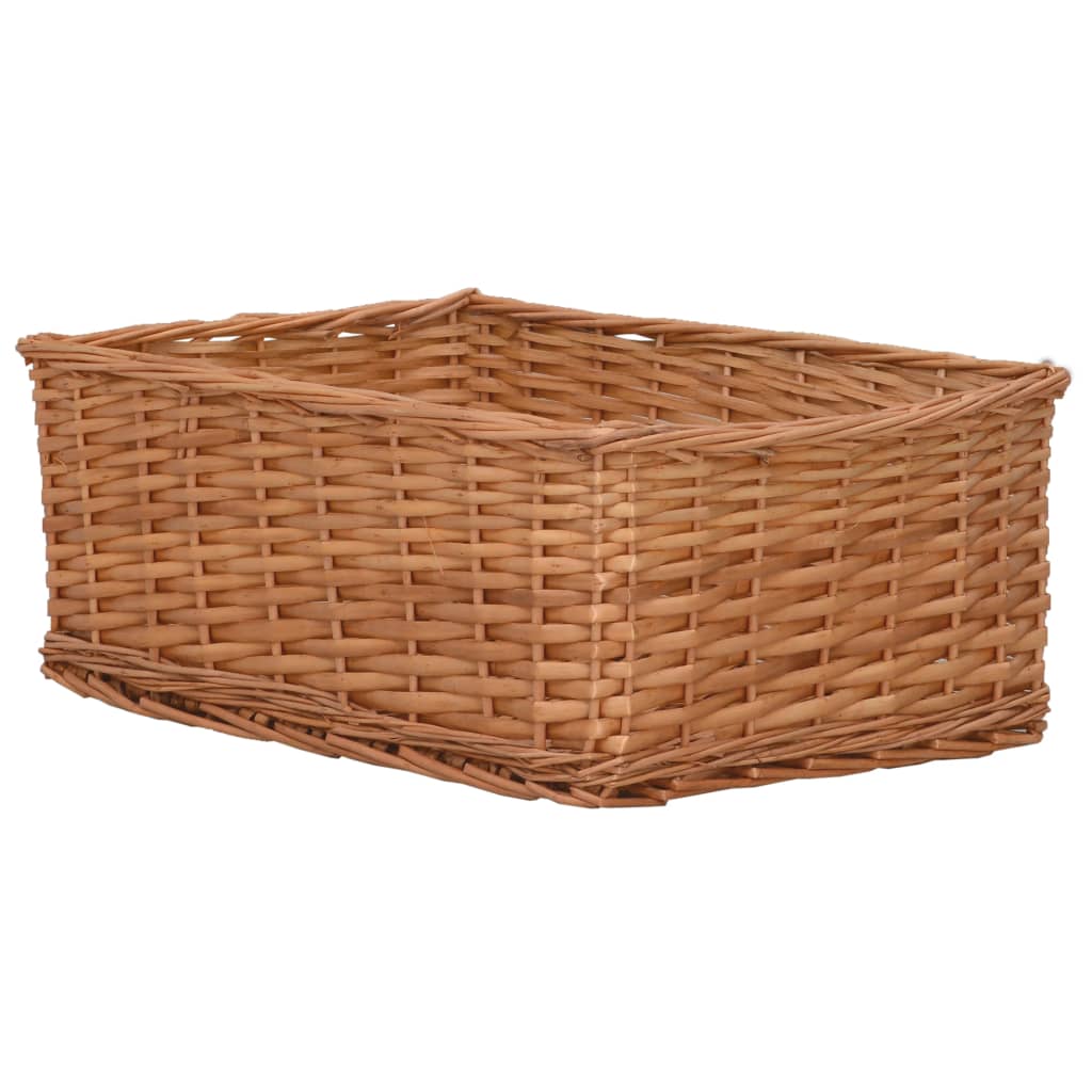 vidaXL 4 Piece Nesting Basket Set Brown Willow