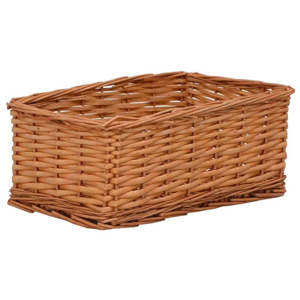 vidaXL 4 Piece Nesting Basket Set Brown Willow