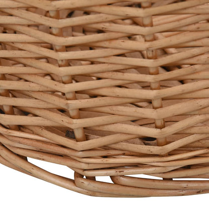 286983 vidaXL Firewood Basket with Carrying Handles 78x54x34 cm Natural Willow