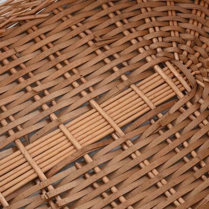 286983 vidaXL Firewood Basket with Carrying Handles 78x54x34 cm Natural Willow