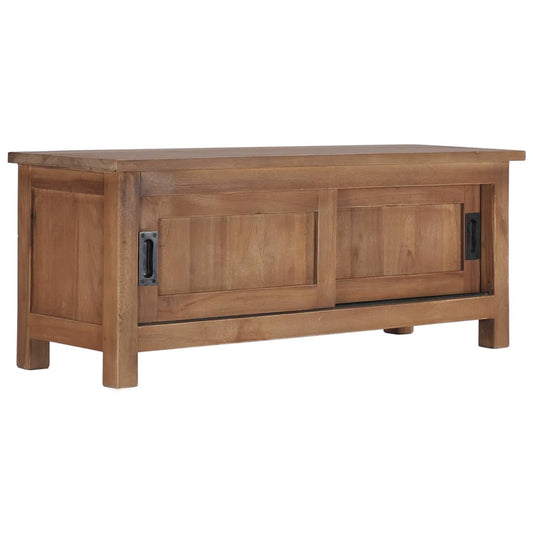 286275 vidaXL TV Cabinet 90x30x35 cm Solid Teak Wood