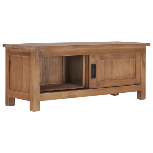 286275 vidaXL TV Cabinet 90x30x35 cm Solid Teak Wood