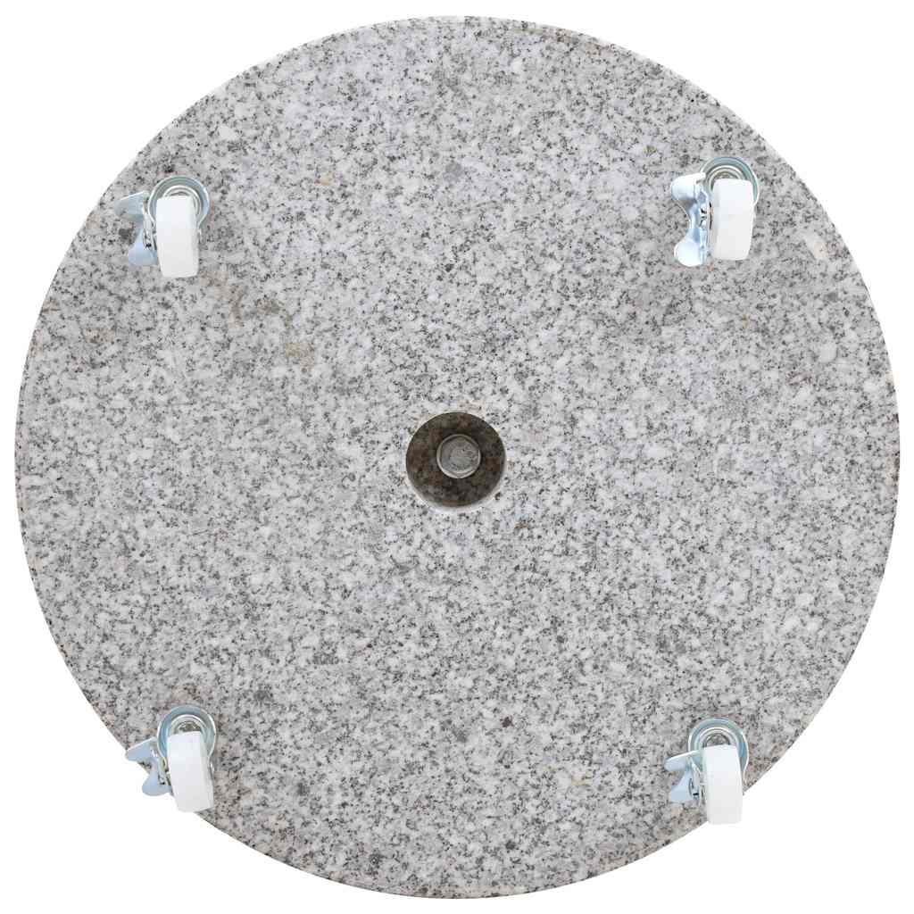 vidaXL Parasol Base Granite 30 kg Round Grey