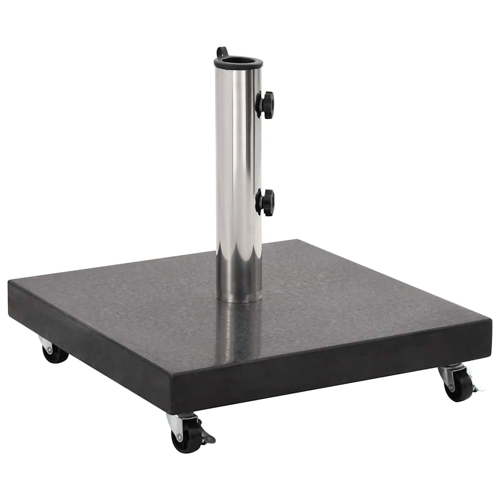 vidaXL Parasol Base | Black | Granite, Stainless Steel | Medium