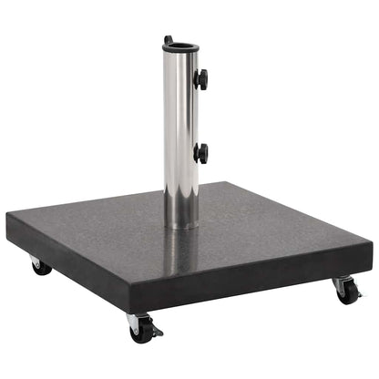 vidaXL Parasol Base | Black | Granite, Stainless Steel | Medium