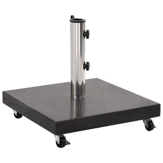 vidaXL Parasol Base | Black | Granite, Stainless Steel | Medium