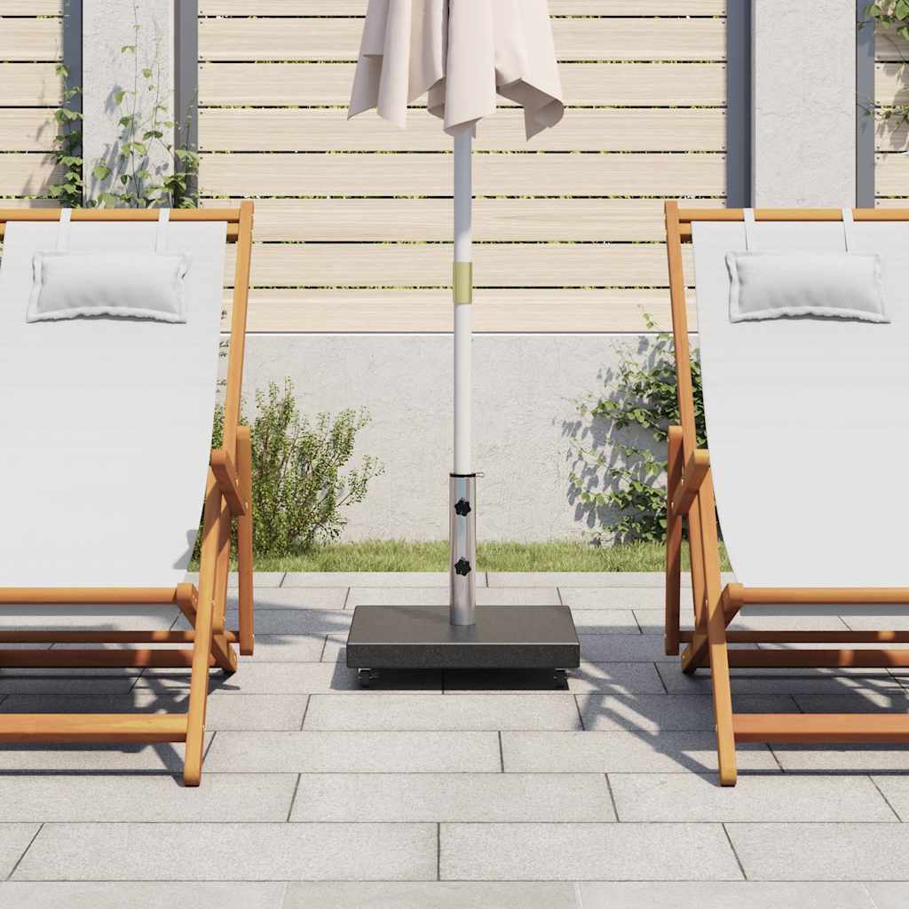 vidaXL Parasol Base | Black | Granite, Stainless Steel | Medium