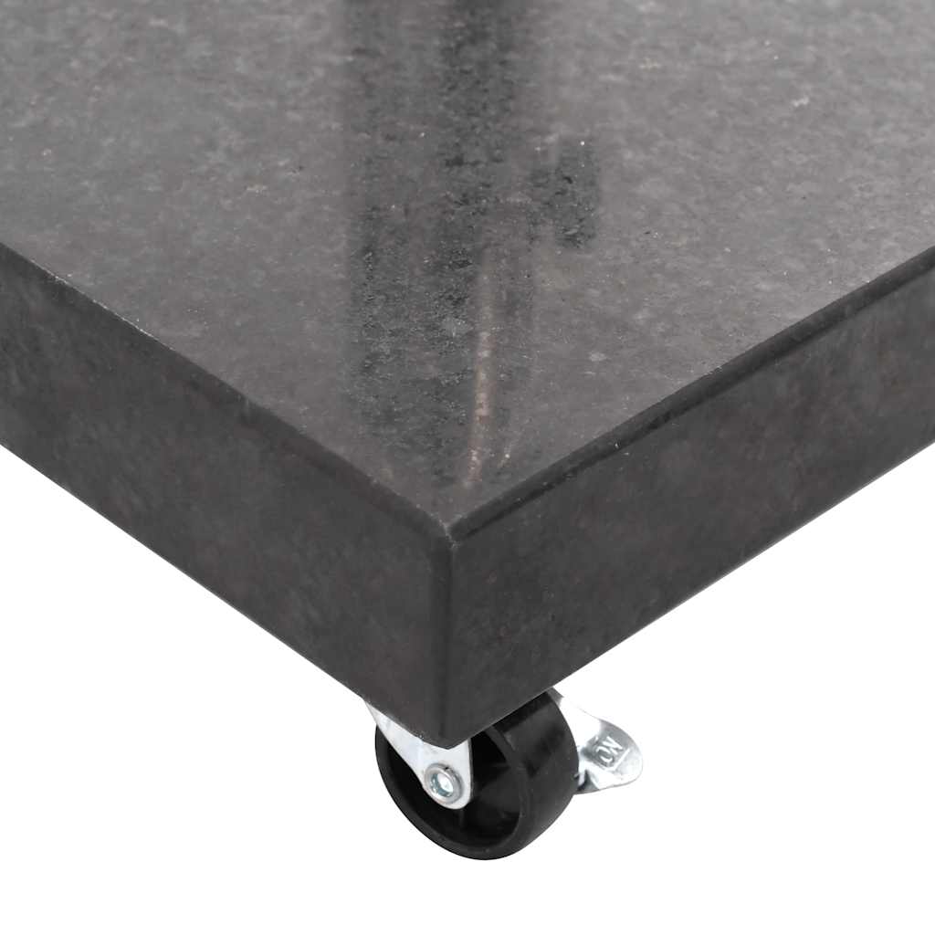 vidaXL Parasol Base | Black | Granite, Stainless Steel | Medium
