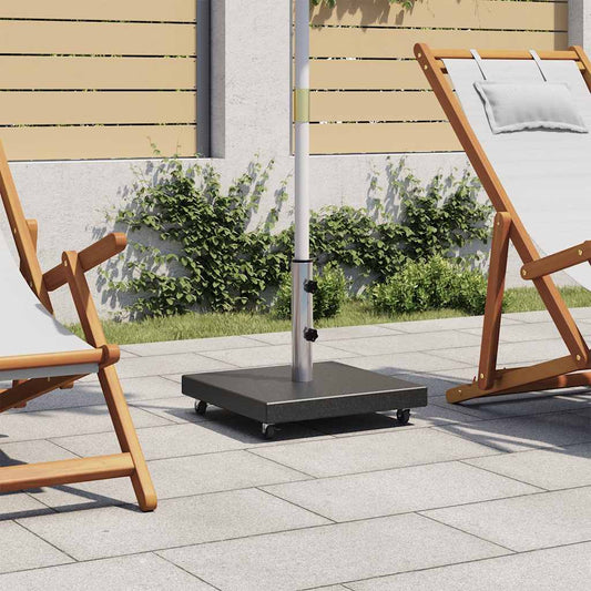 vidaXL Parasol Base | Black | Granite, Stainless Steel | Medium