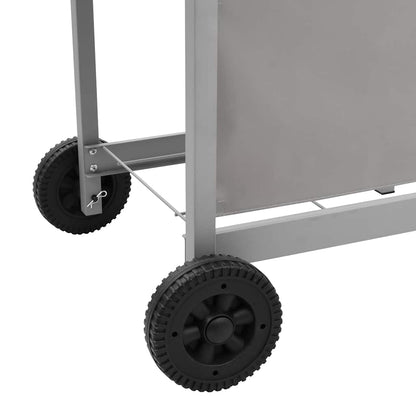 vidaXL Gas BBQ Grill with 4 Burners Silver (FR/BE/IT/UK/NL only)