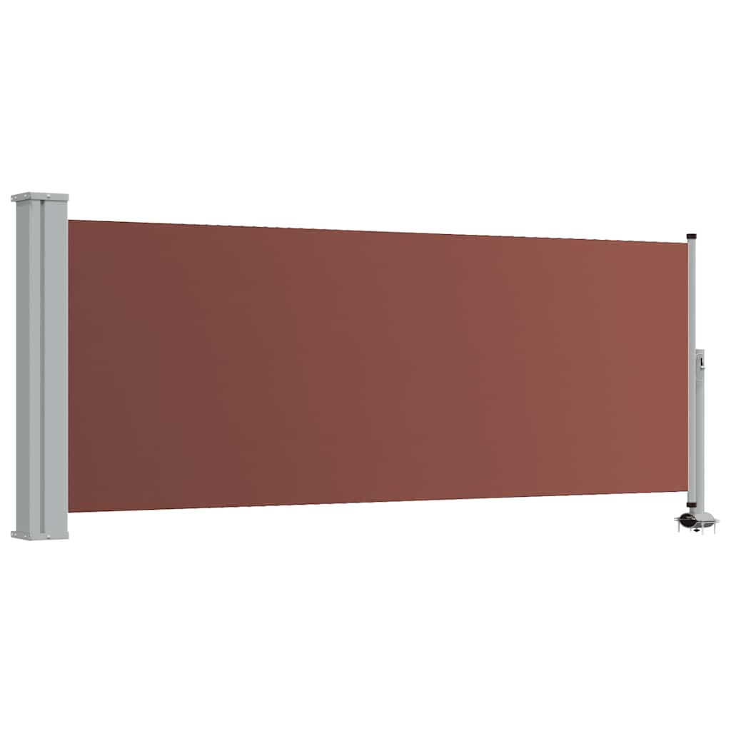 48340 vidaXL Patio Retractable Side Awning 100x300 cm Brown