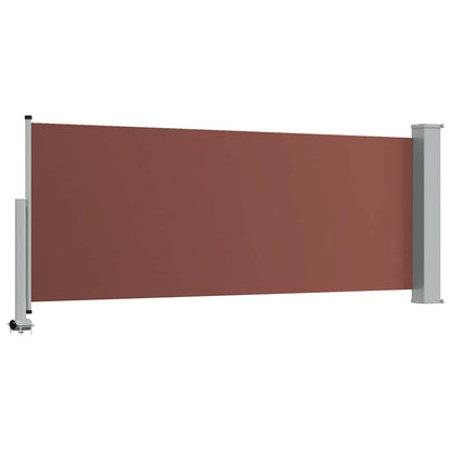 vidaXL Patio Retractable Side Awning 100x300 cm Brown