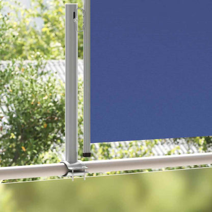 vidaXL Patio Retractable Side Awning 120x300 cm Blue