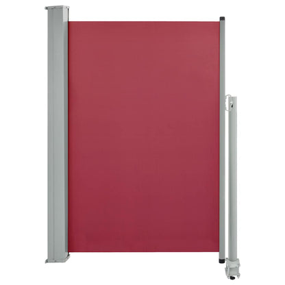vidaXL Patio Retractable Side Awning 120x300 cm Red