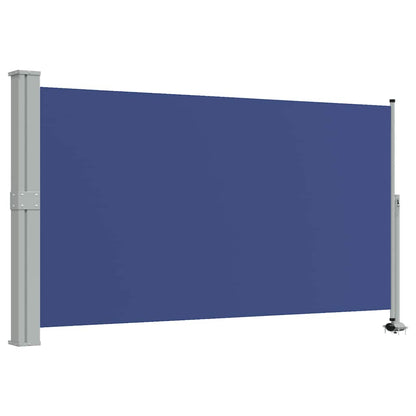 vidaXL Patio Retractable Side Awning 140 x 300 cm Blue