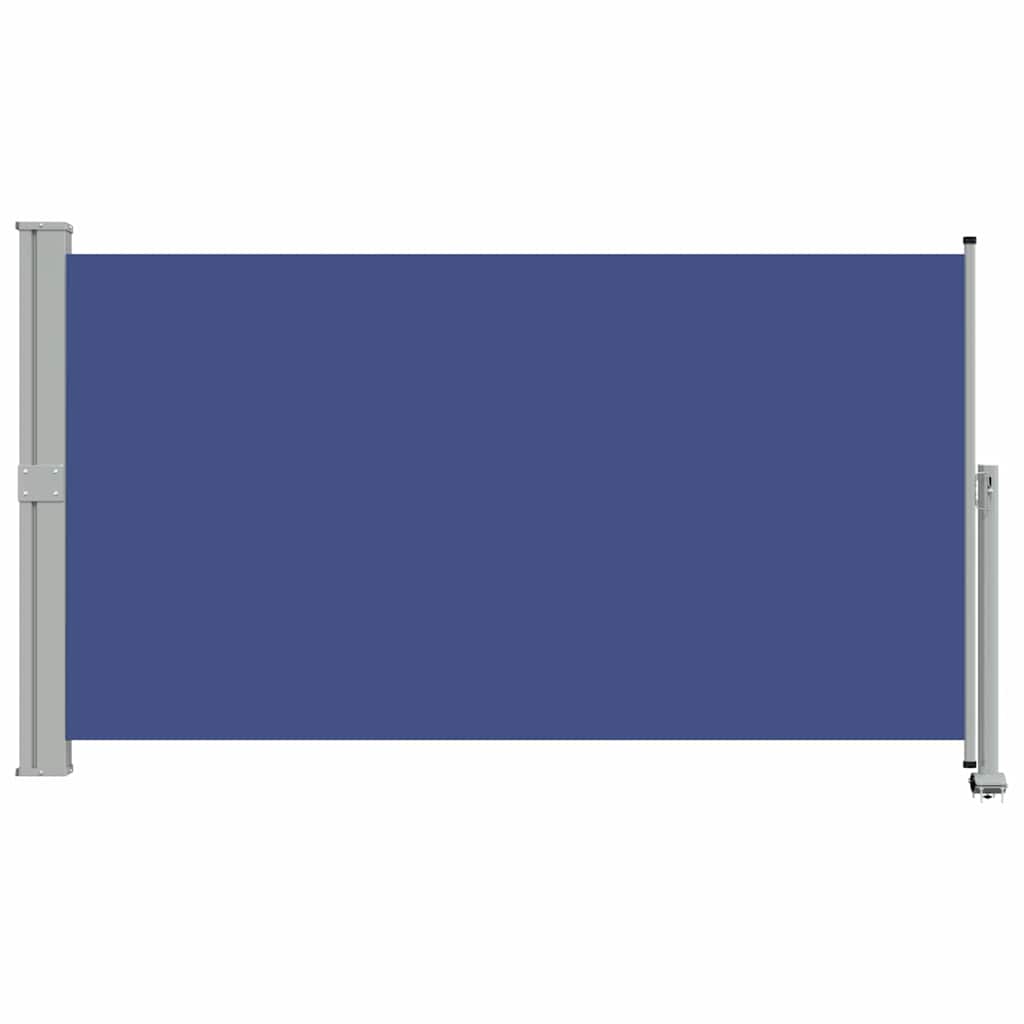 48347 vidaXL Patio Retractable Side Awning 140 x 300 cm Blue