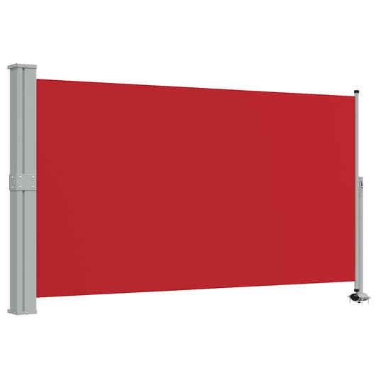 48348 vidaXL Patio Retractable Side Awning 140 x 300 cm Red