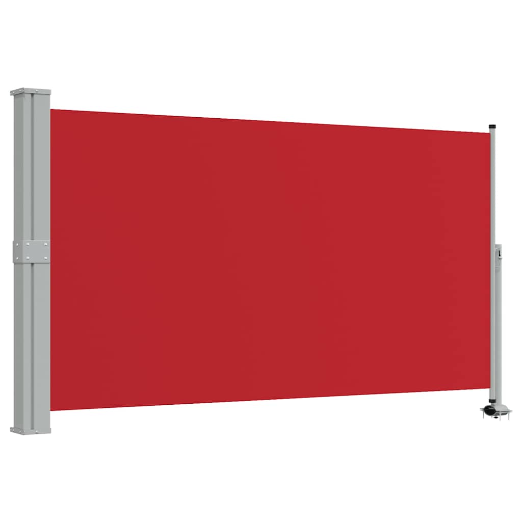 48348 vidaXL Patio Retractable Side Awning 140 x 300 cm Red