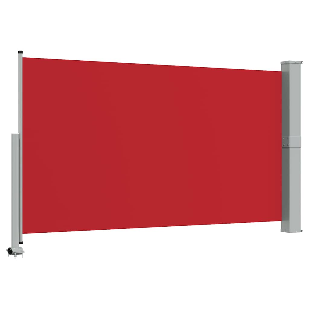 48348 vidaXL Patio Retractable Side Awning 140 x 300 cm Red