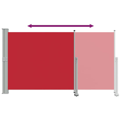 48348 vidaXL Patio Retractable Side Awning 140 x 300 cm Red