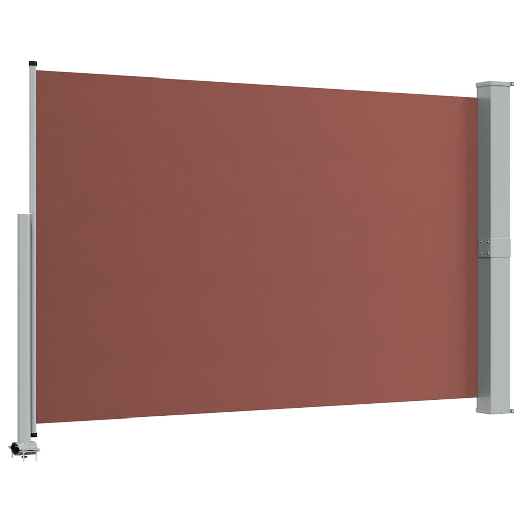 48349 vidaXL Patio Retractable Side Awning 160x300 cm Brown