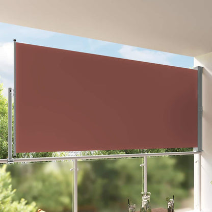 48349 vidaXL Patio Retractable Side Awning 160x300 cm Brown