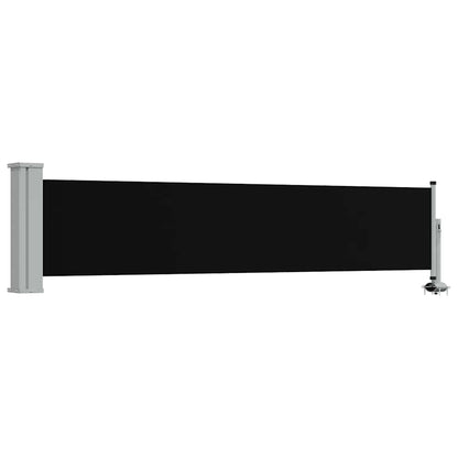 48352 vidaXL Patio Retractable Side Awning 60x300 cm Black