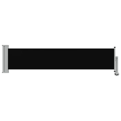 vidaXL Patio Retractable Side Awning 60x300 cm Black