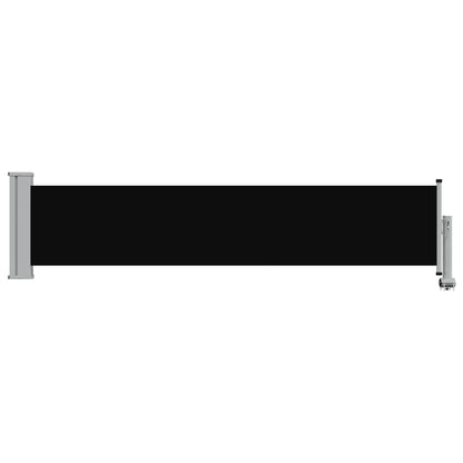 vidaXL Patio Retractable Side Awning 60x300 cm Black