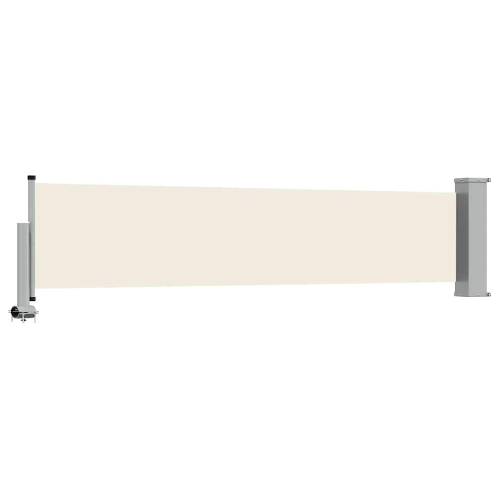 vidaXL Patio Retractable Side Awning 60x300 cm Cream