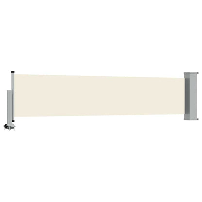vidaXL Patio Retractable Side Awning 60x300 cm Cream