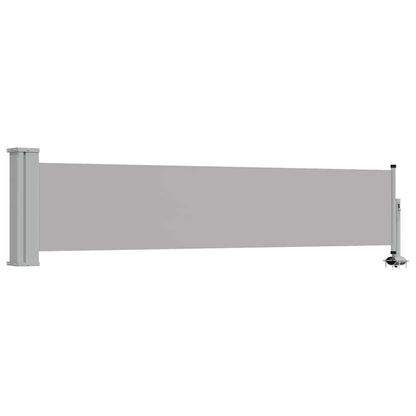 48354 vidaXL Patio Retractable Side Awning 60x300 cm Grey