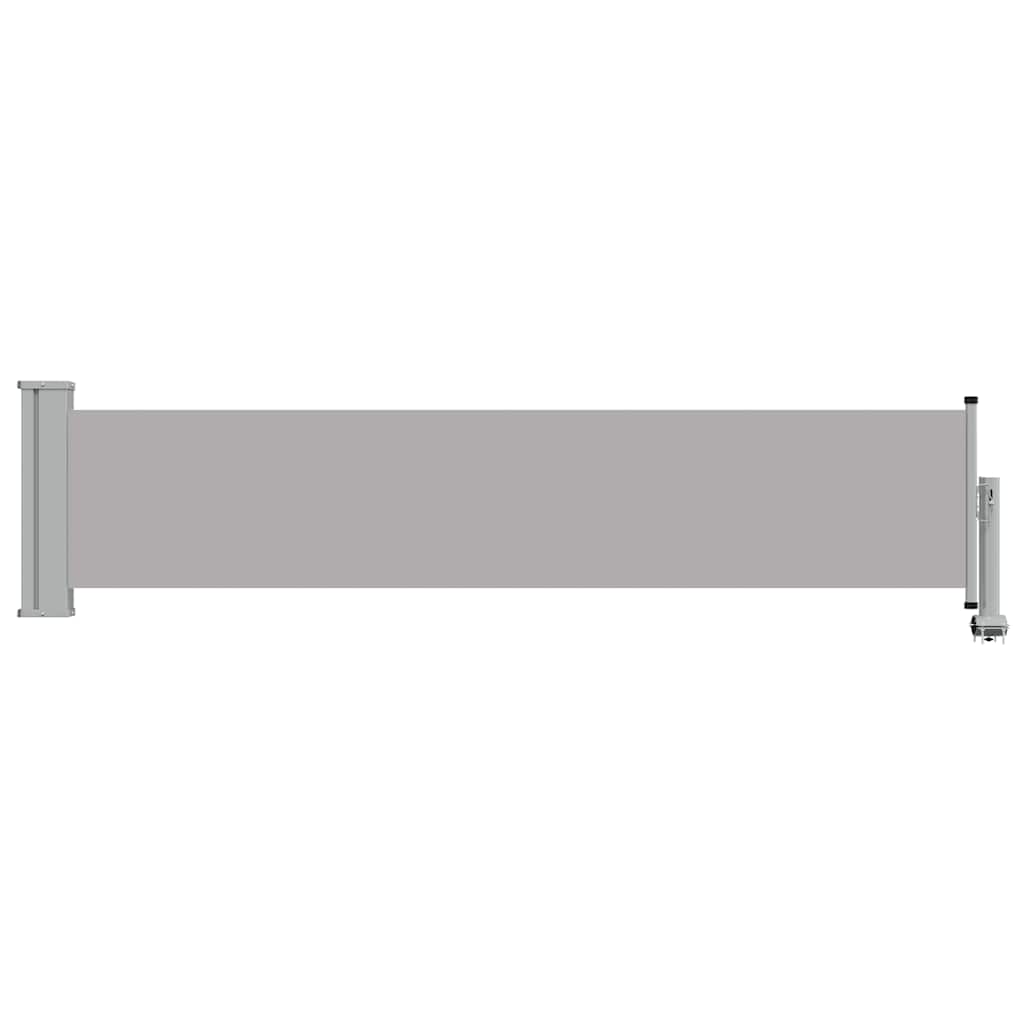 48354 vidaXL Patio Retractable Side Awning 60x300 cm Grey