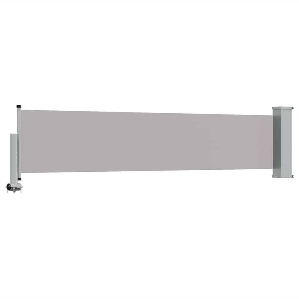 48354 vidaXL Patio Retractable Side Awning 60x300 cm Grey