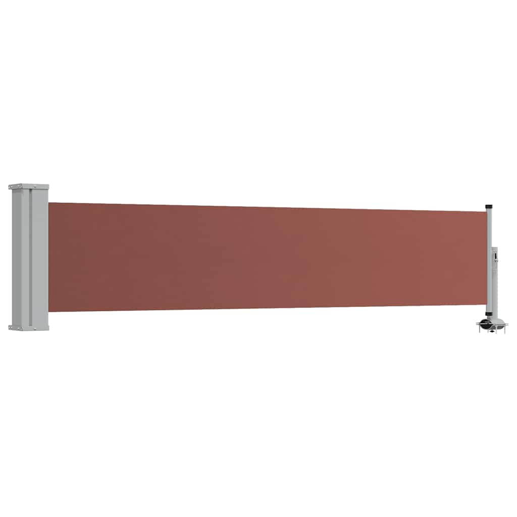 48355 vidaXL Patio Retractable Side Awning 60x300 cm Brown