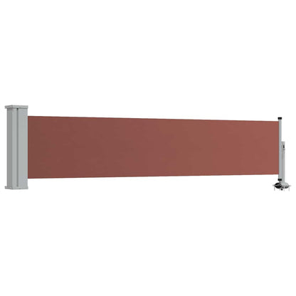 48355 vidaXL Patio Retractable Side Awning 60x300 cm Brown