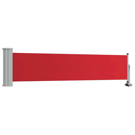 48357 vidaXL Patio Retractable Side Awning 60x300 cm Red
