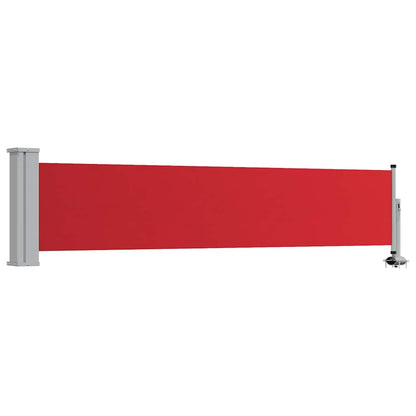 48357 vidaXL Patio Retractable Side Awning 60x300 cm Red