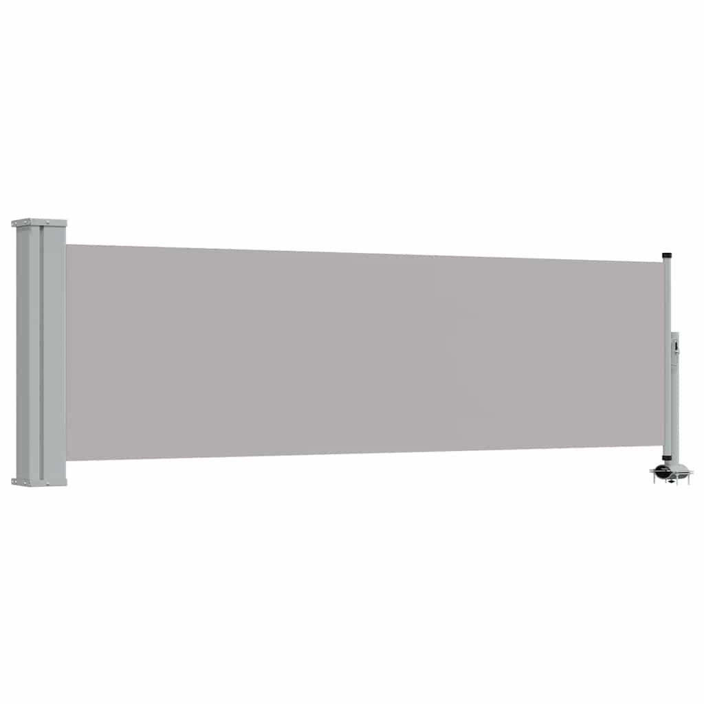 vidaXL Patio Retractable Side Awning 80x300 cm Grey