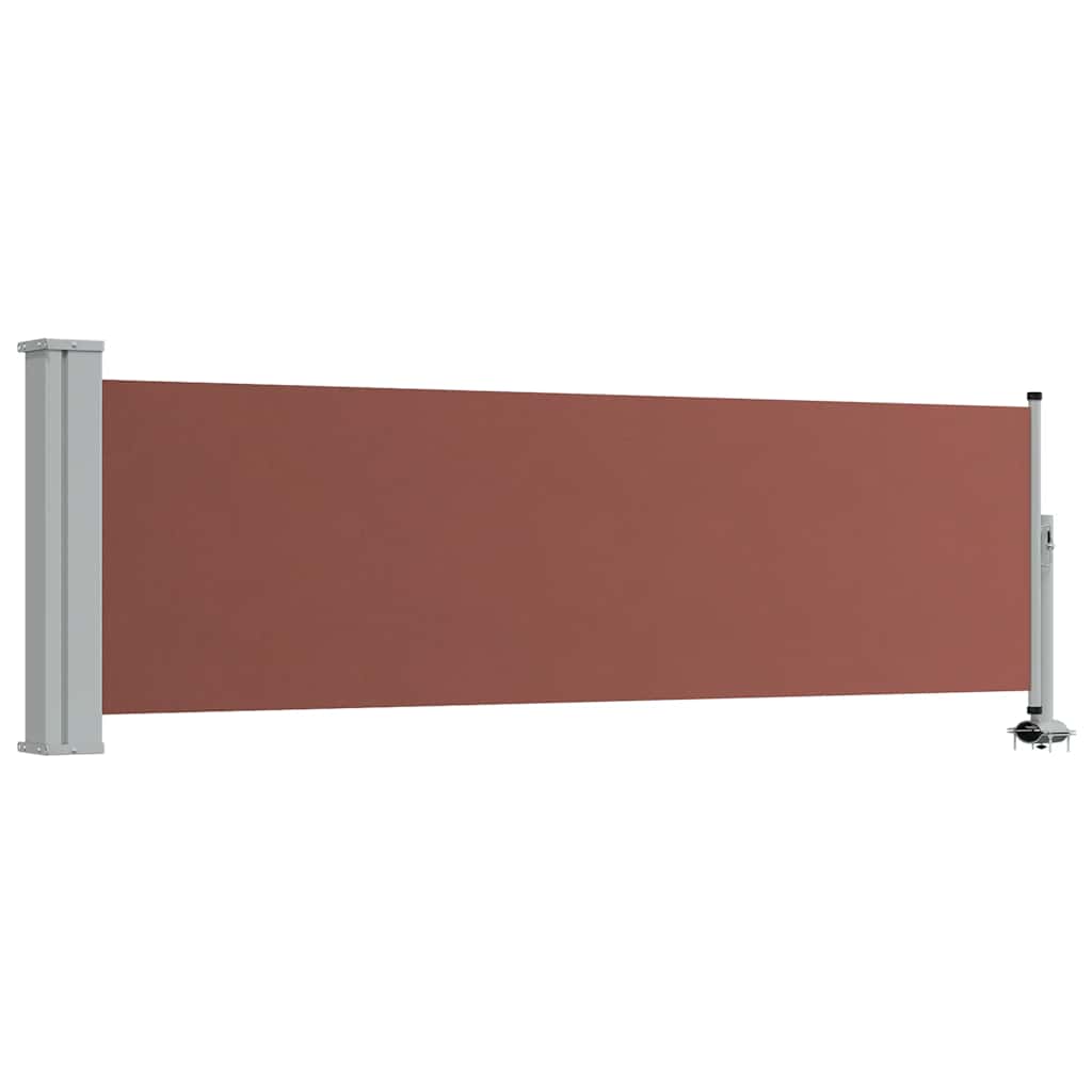 48361 vidaXL Patio Retractable Side Awning 80x300 cm Brown
