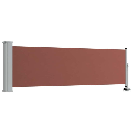 48361 vidaXL Patio Retractable Side Awning 80x300 cm Brown