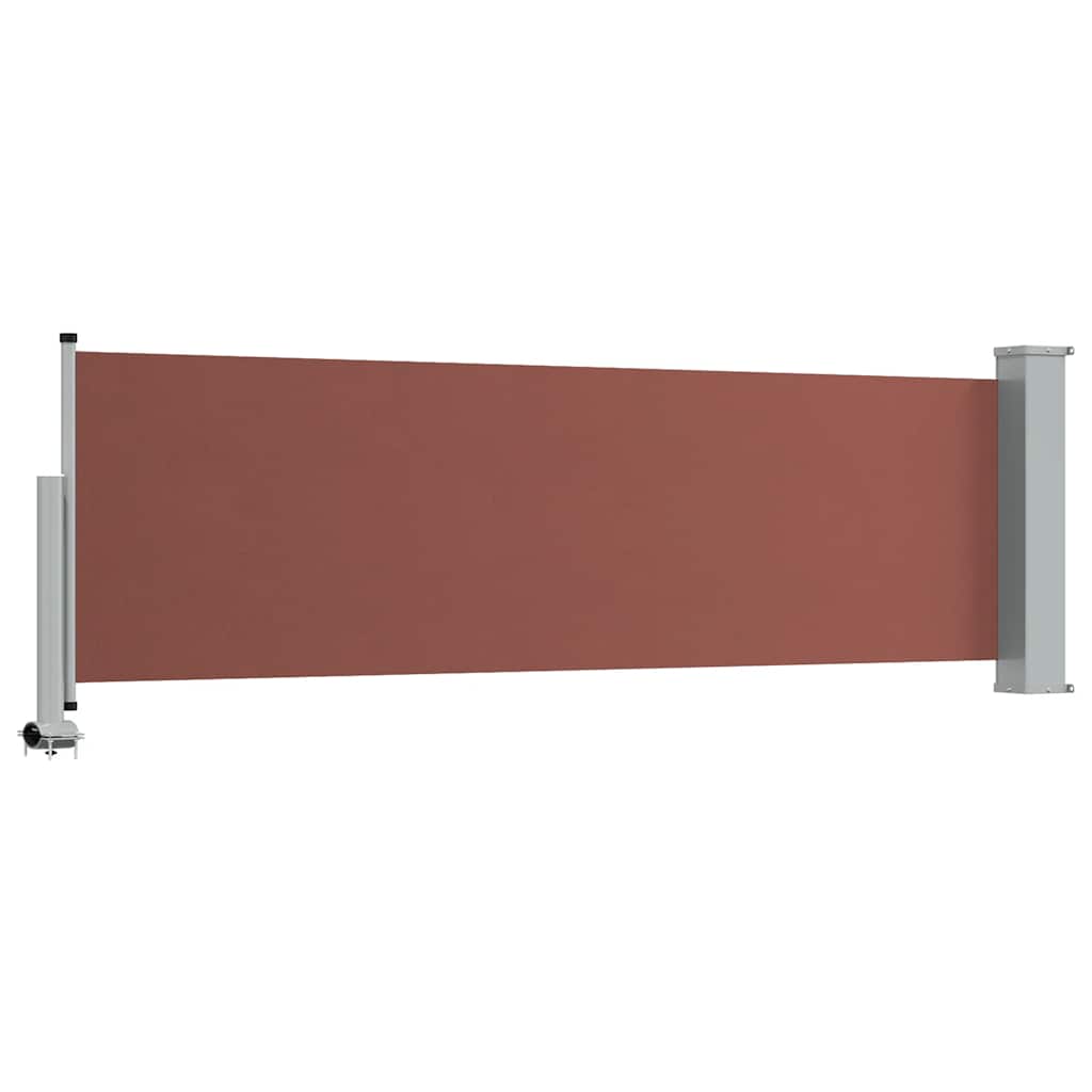 vidaXL Patio Retractable Side Awning 80x300 cm Brown