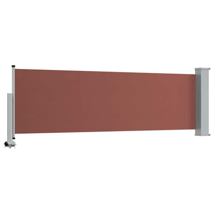 vidaXL Patio Retractable Side Awning 80x300 cm Brown